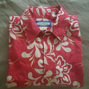 Reyn Spooner Alfred Shaheen Hawaiian Floral M Red